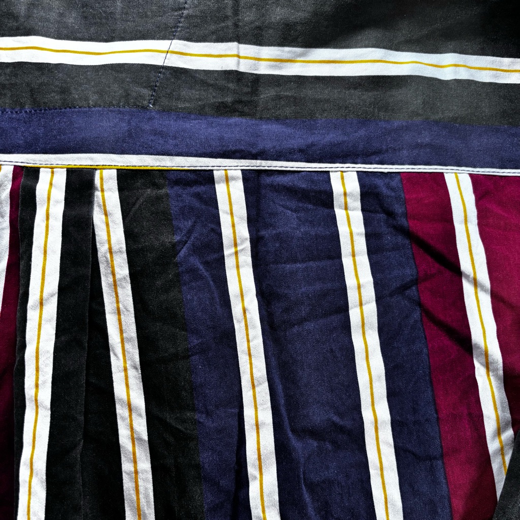 Vintage 90’s Striped Men's Buttondown Shirt - Blue, Red, Yellow, Green — image 7 of 8